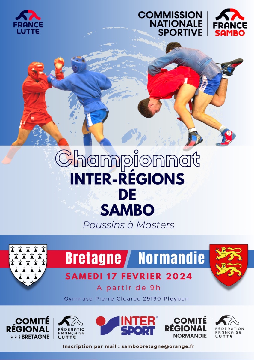 Championnat Inter Régions BRETAGNE / NORMANDIE de Sambo 2024